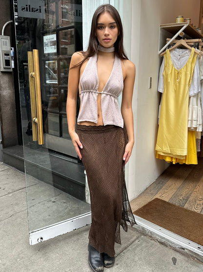 Elena Skirt in Brown