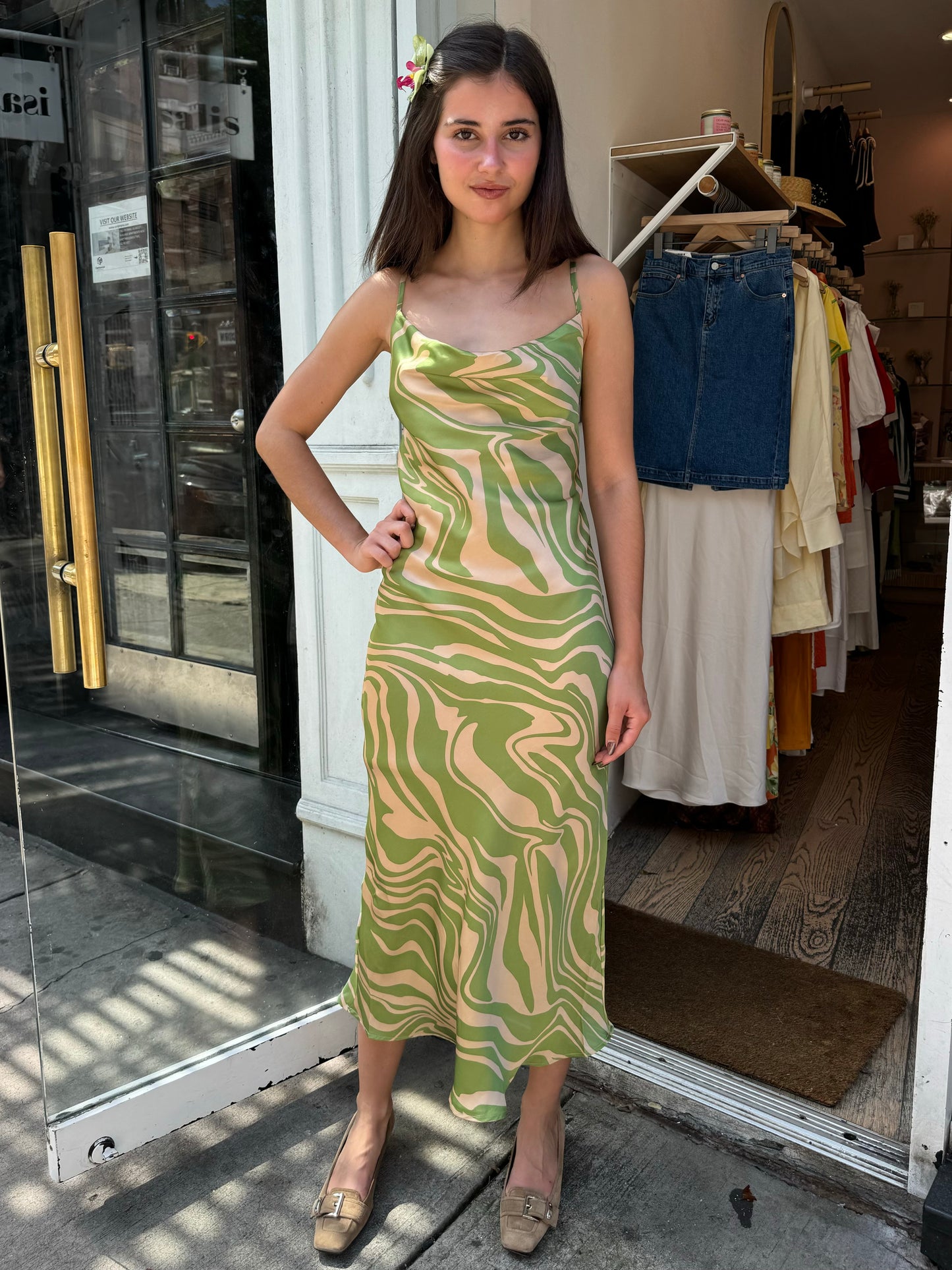 Reena Maxi Dress in Green