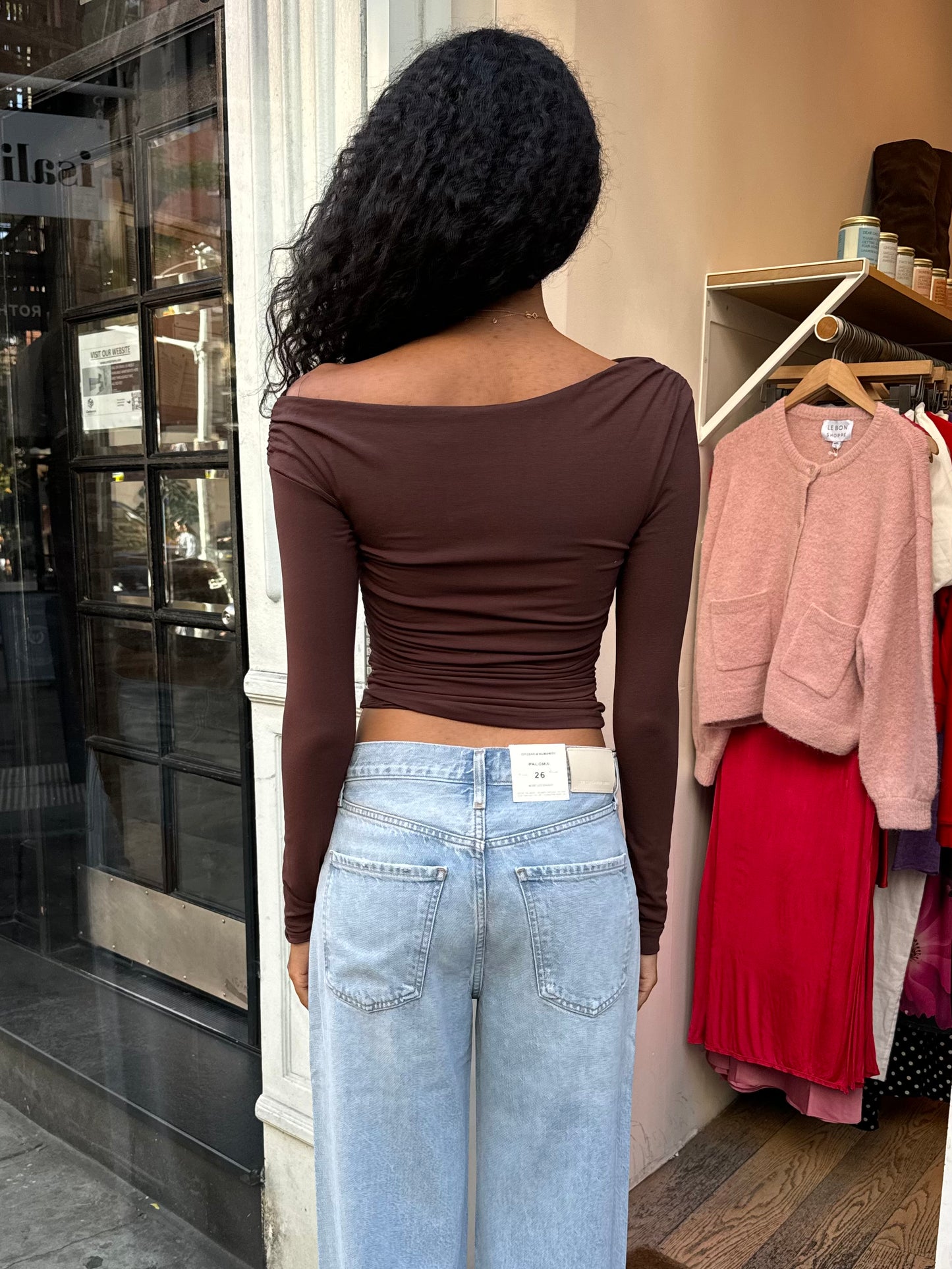 Angelique Long Sleeve in Brown