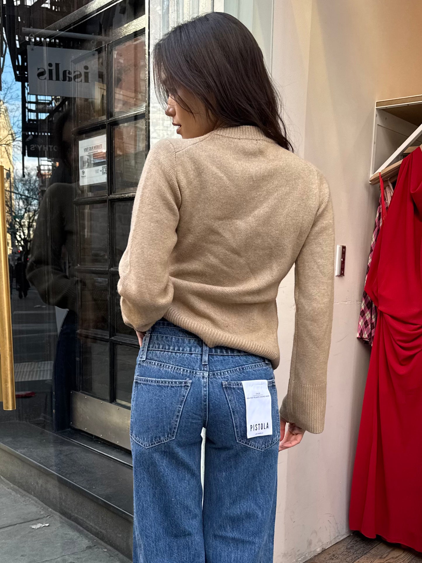 Dani Cinched Waist Cardigan in Toasted Wheat