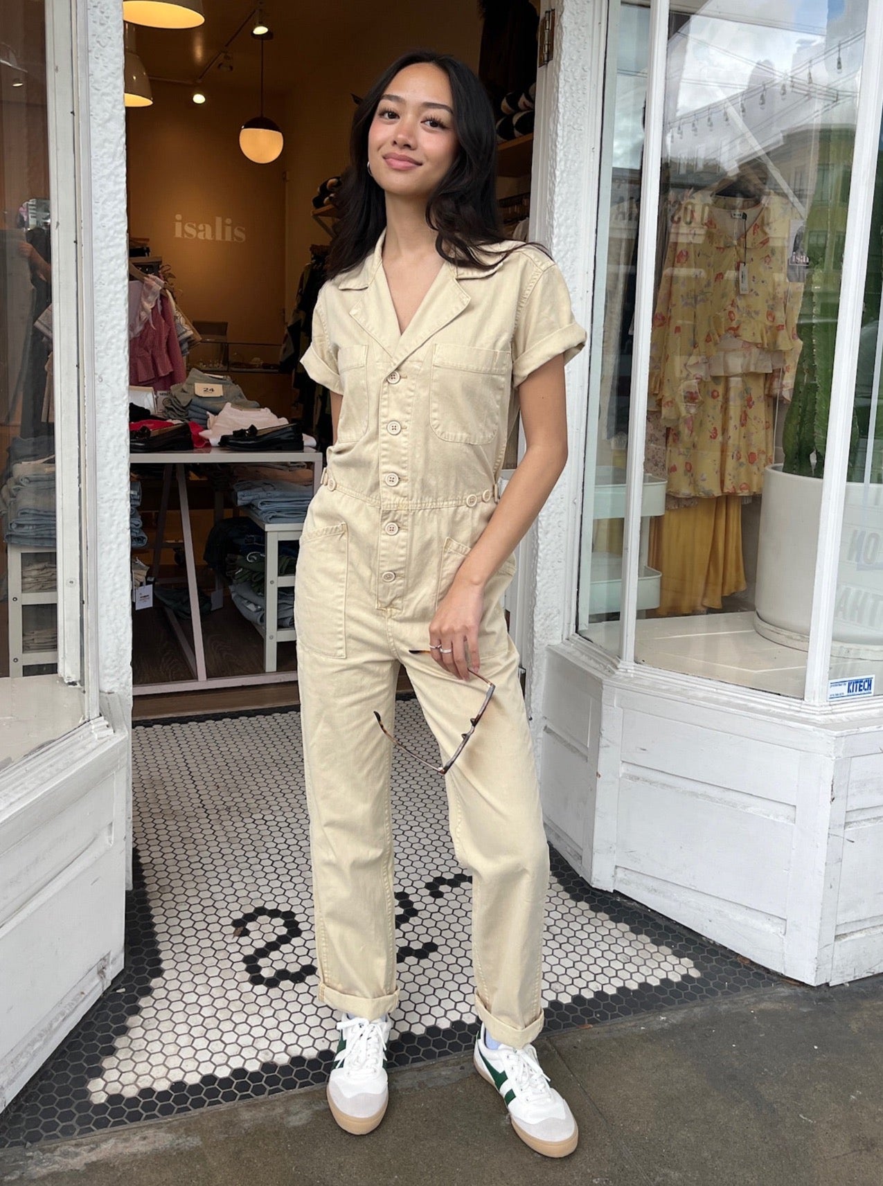 Grover Short Sleeve Field Suit in Champagne