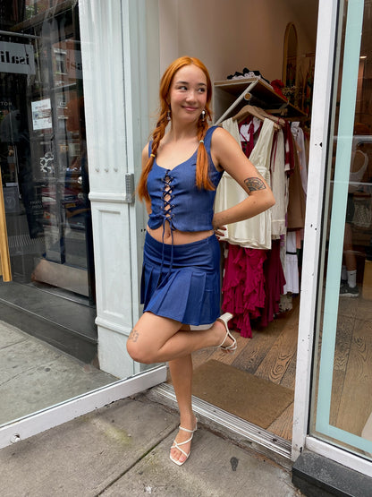 Trisha Skirt in Indigo