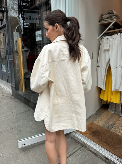 Irv Oversized Jacket in Vanilla