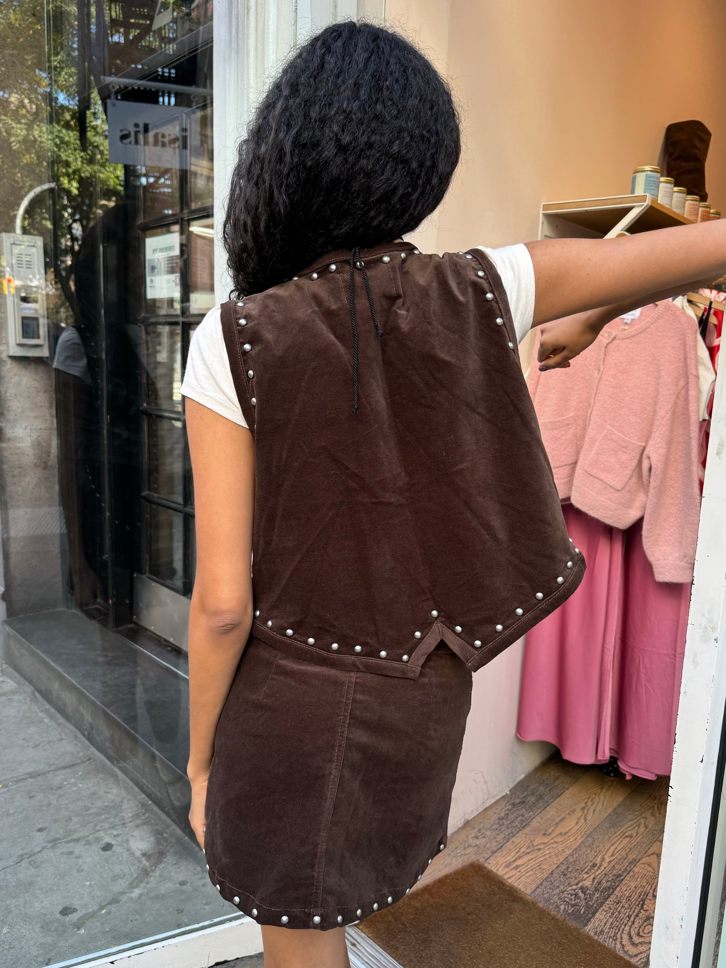 Will Vest in Brown Suede