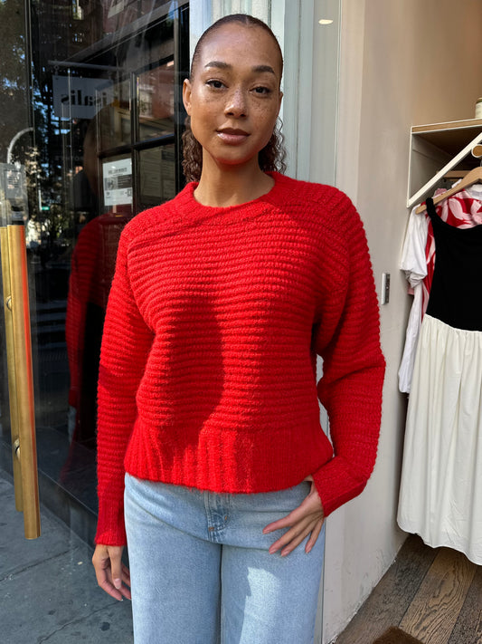 Adina Sweater in Rouge