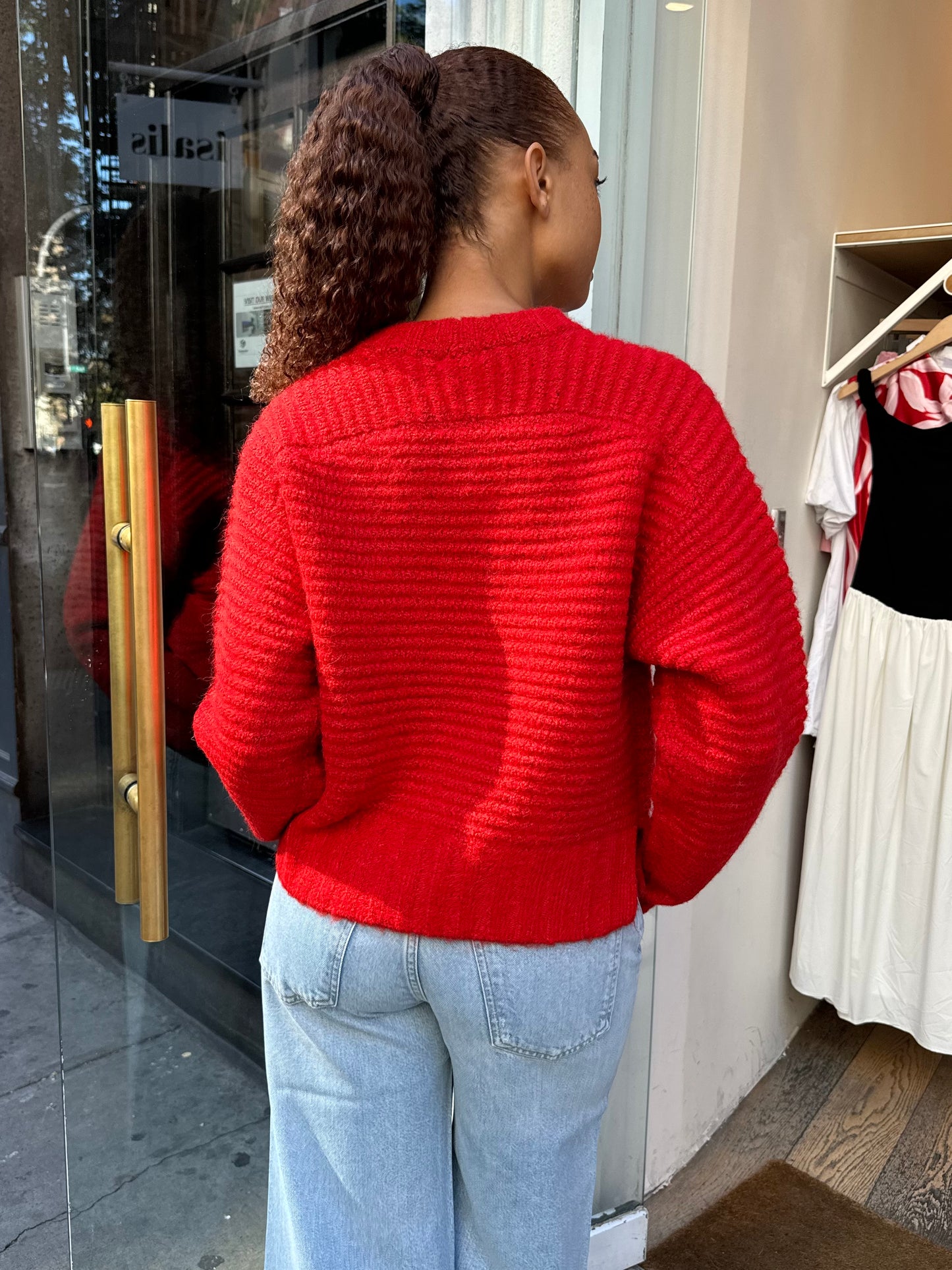 Adina Sweater in Rouge