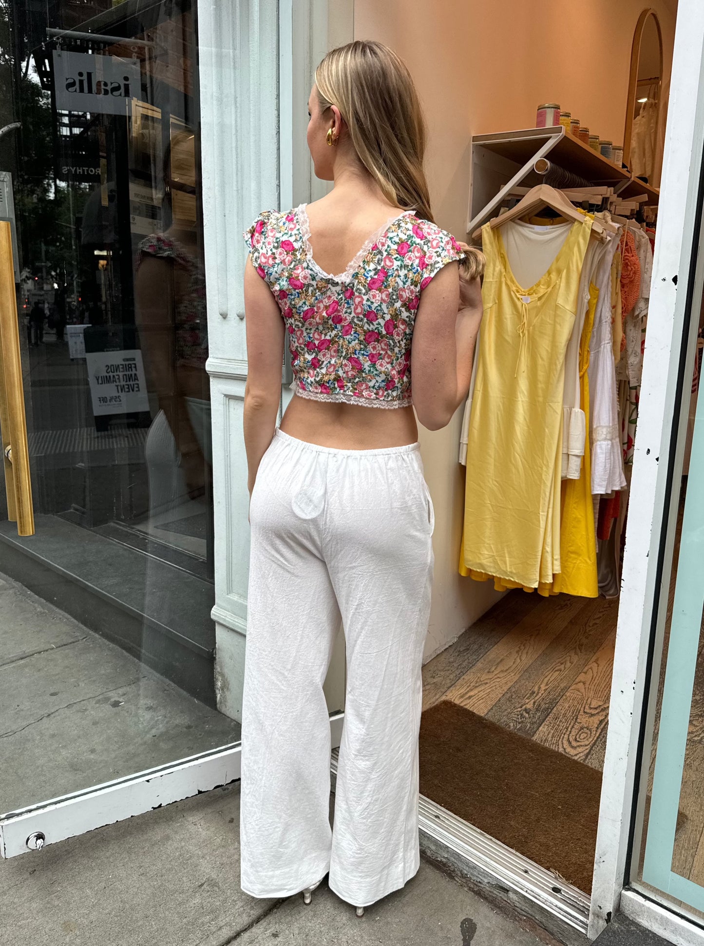 Miku Linen Pants in White