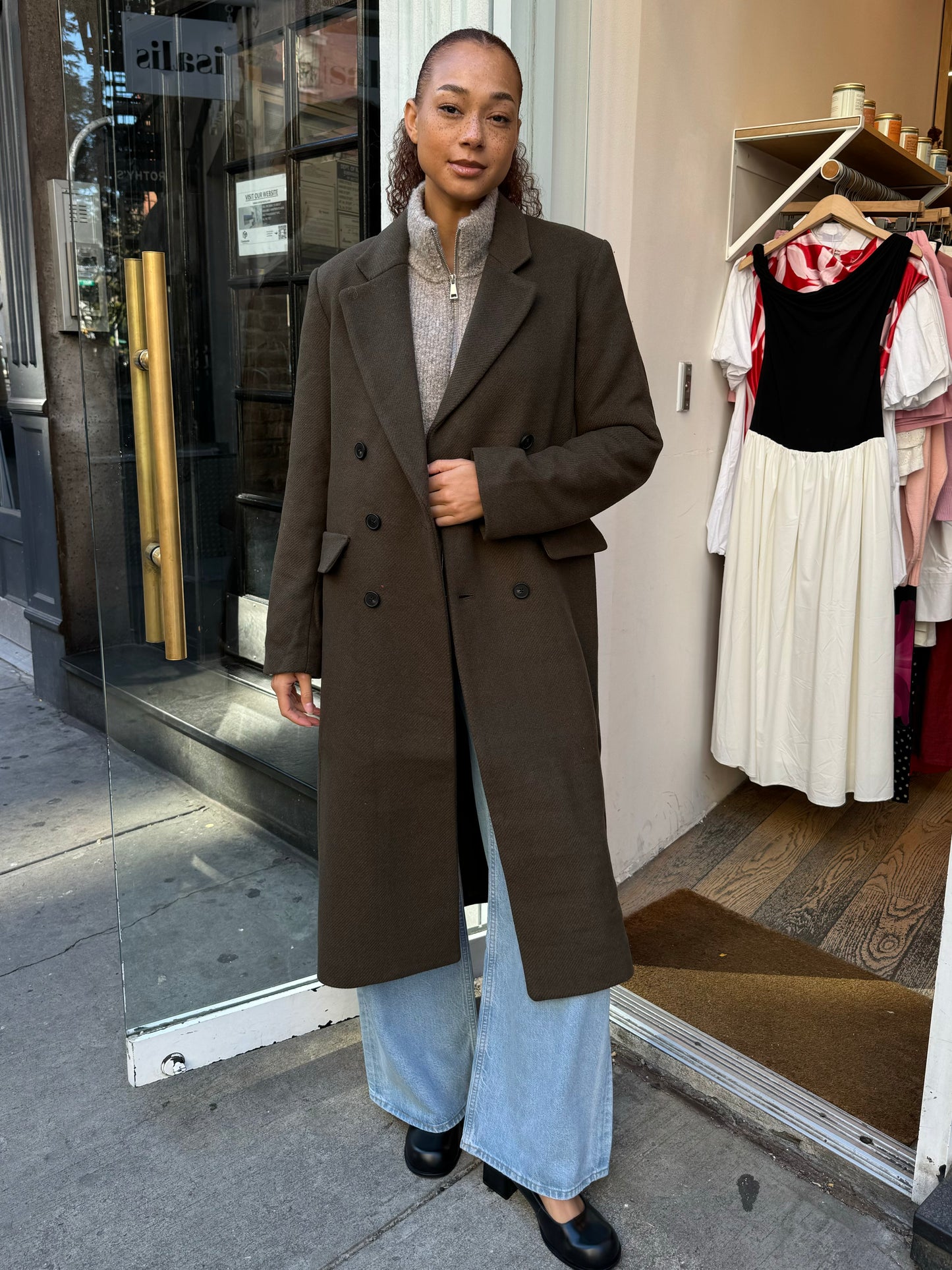 Prescott Wool Coat in Caper