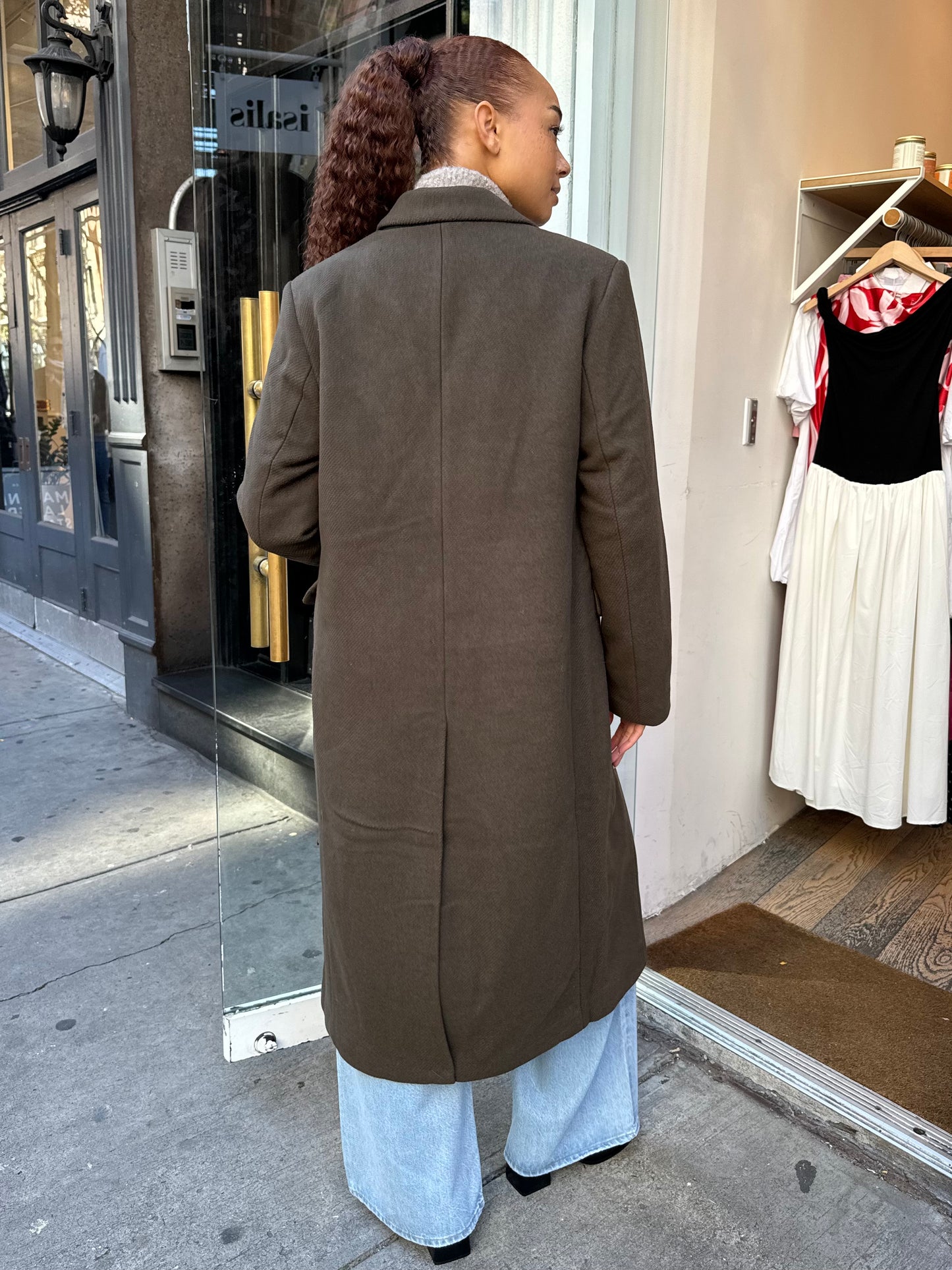 Prescott Wool Coat in Caper