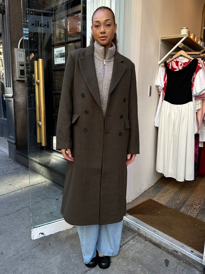 Prescott Wool Coat in Caper