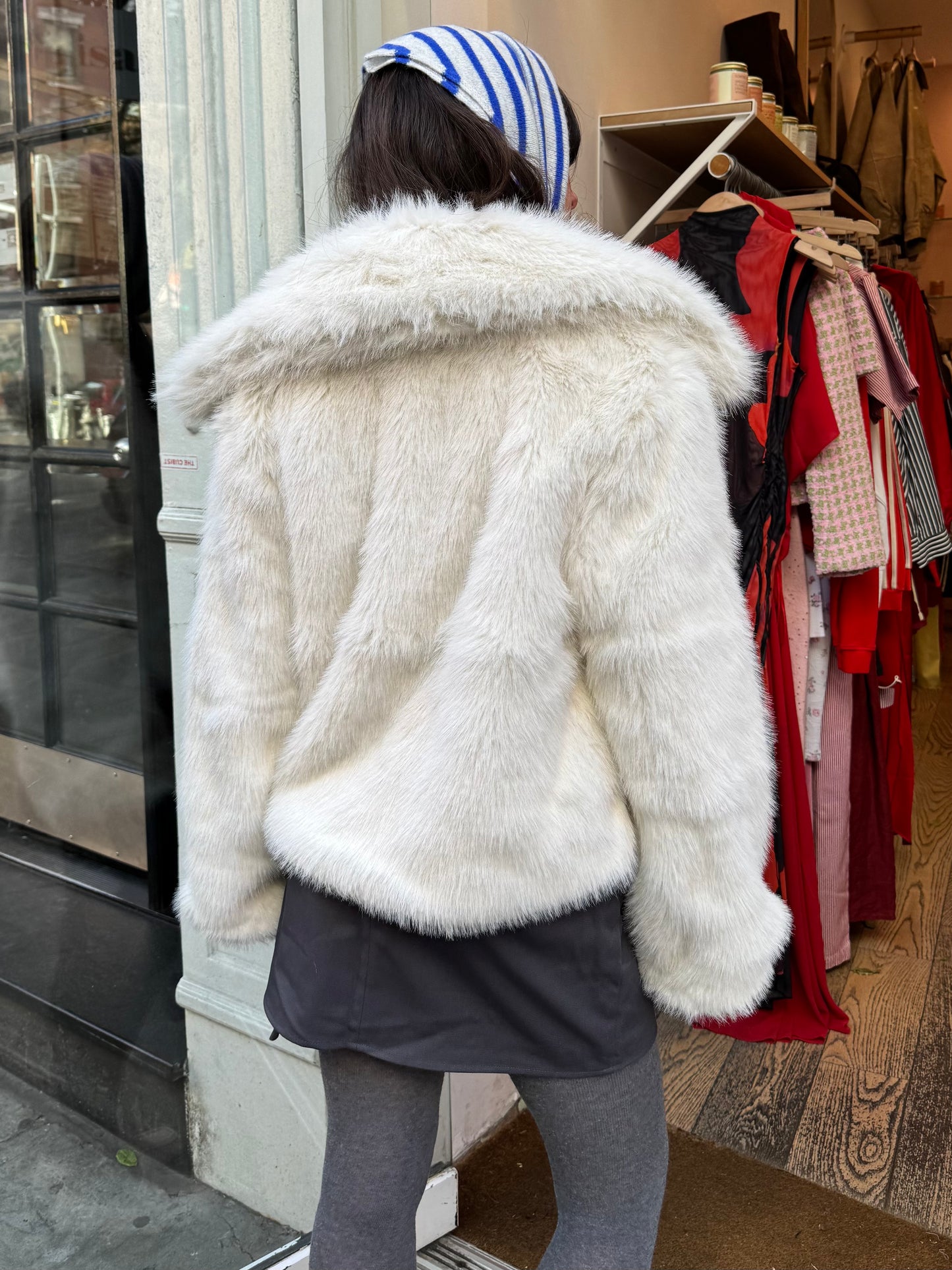 Sugar Fur Coat in White