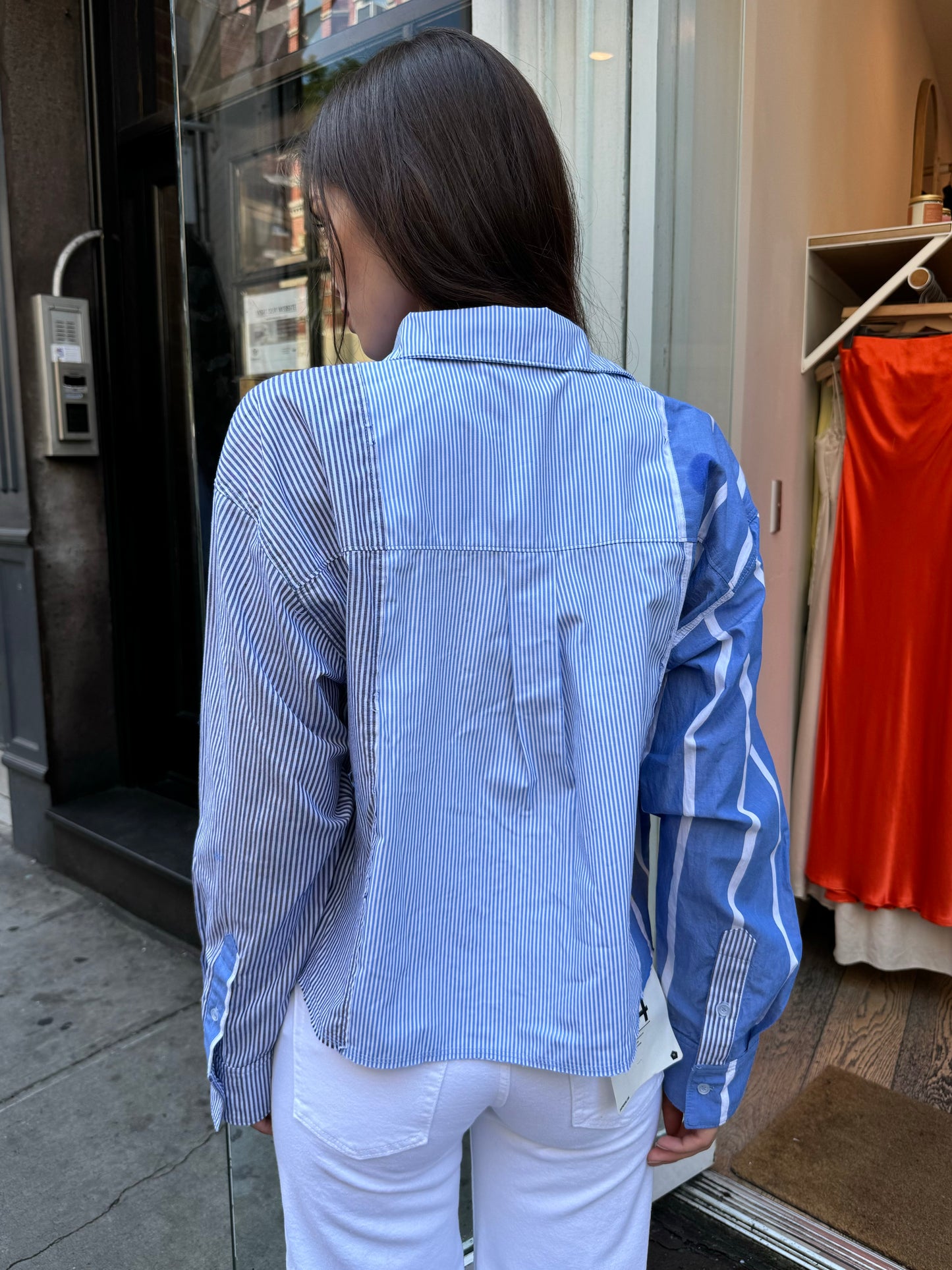 Raw Oxford Shirt in Banker Stripe