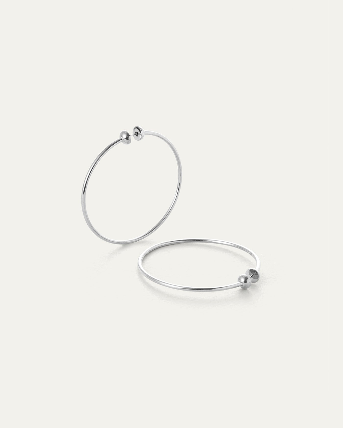 Icon Hoops Medium in Silver