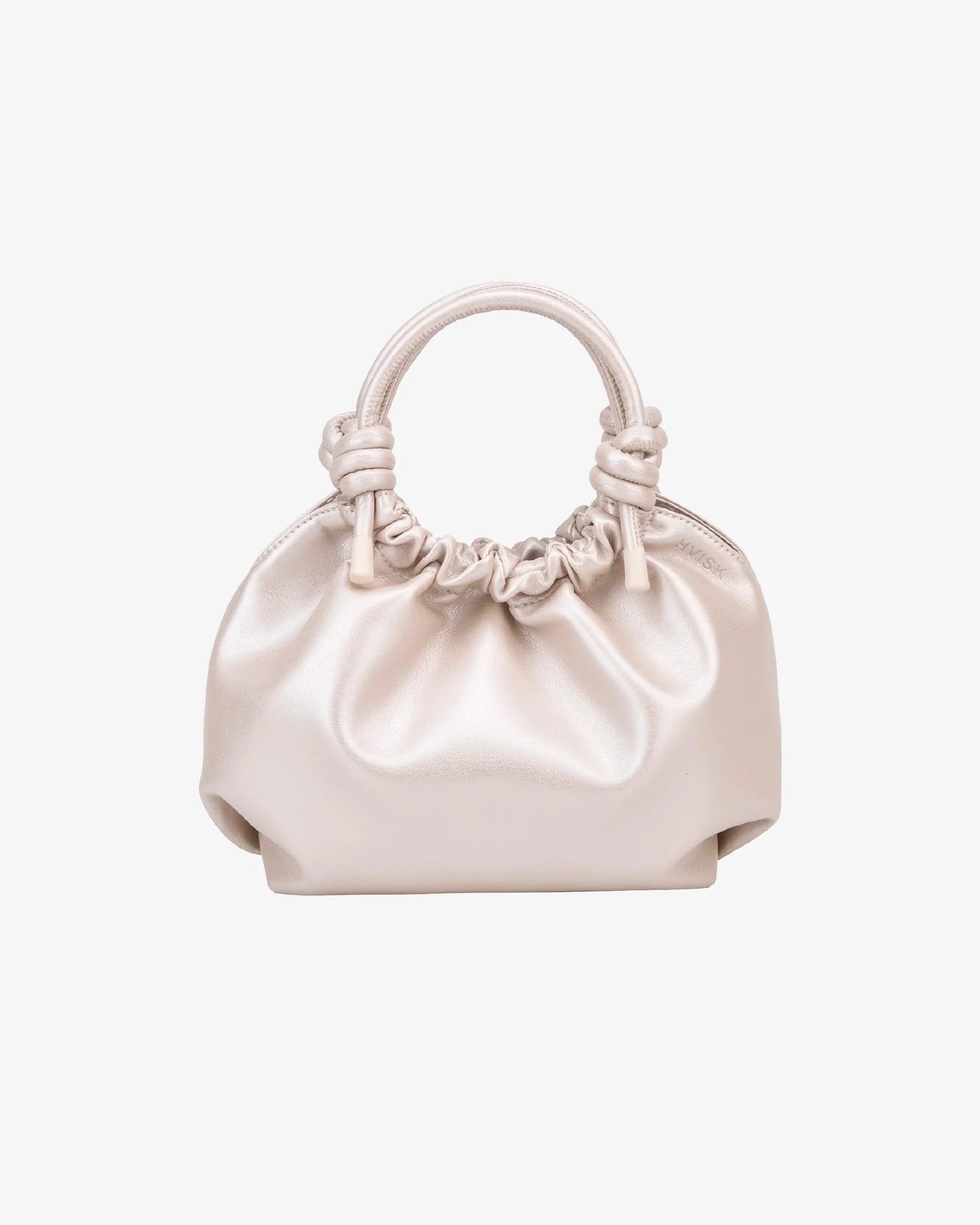 Jolly Shiny Structure Bag in Pearl Cream