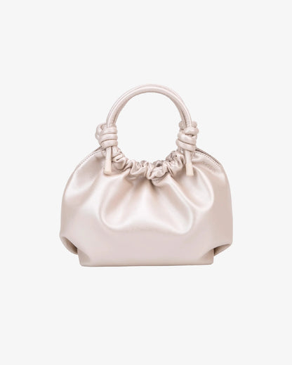 Jolly Shiny Structure Bag in Pearl Cream