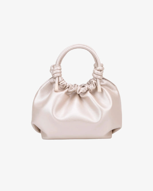 Jolly Shiny Structure Bag in Pearl Cream