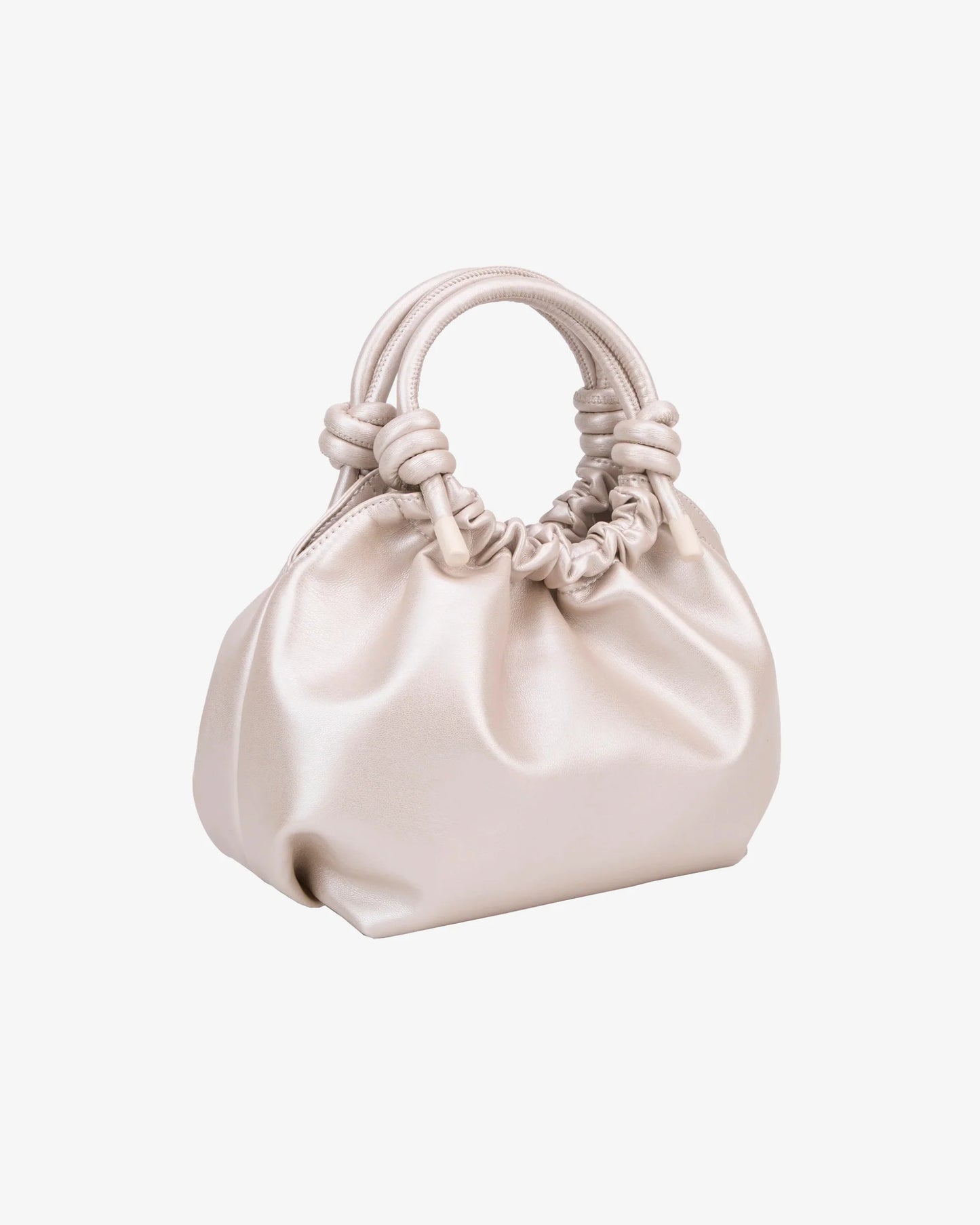 Jolly Shiny Structure Bag in Pearl Cream