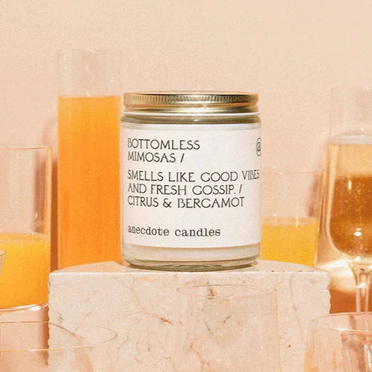 Bottomless Mimosas Glass Jar Candle