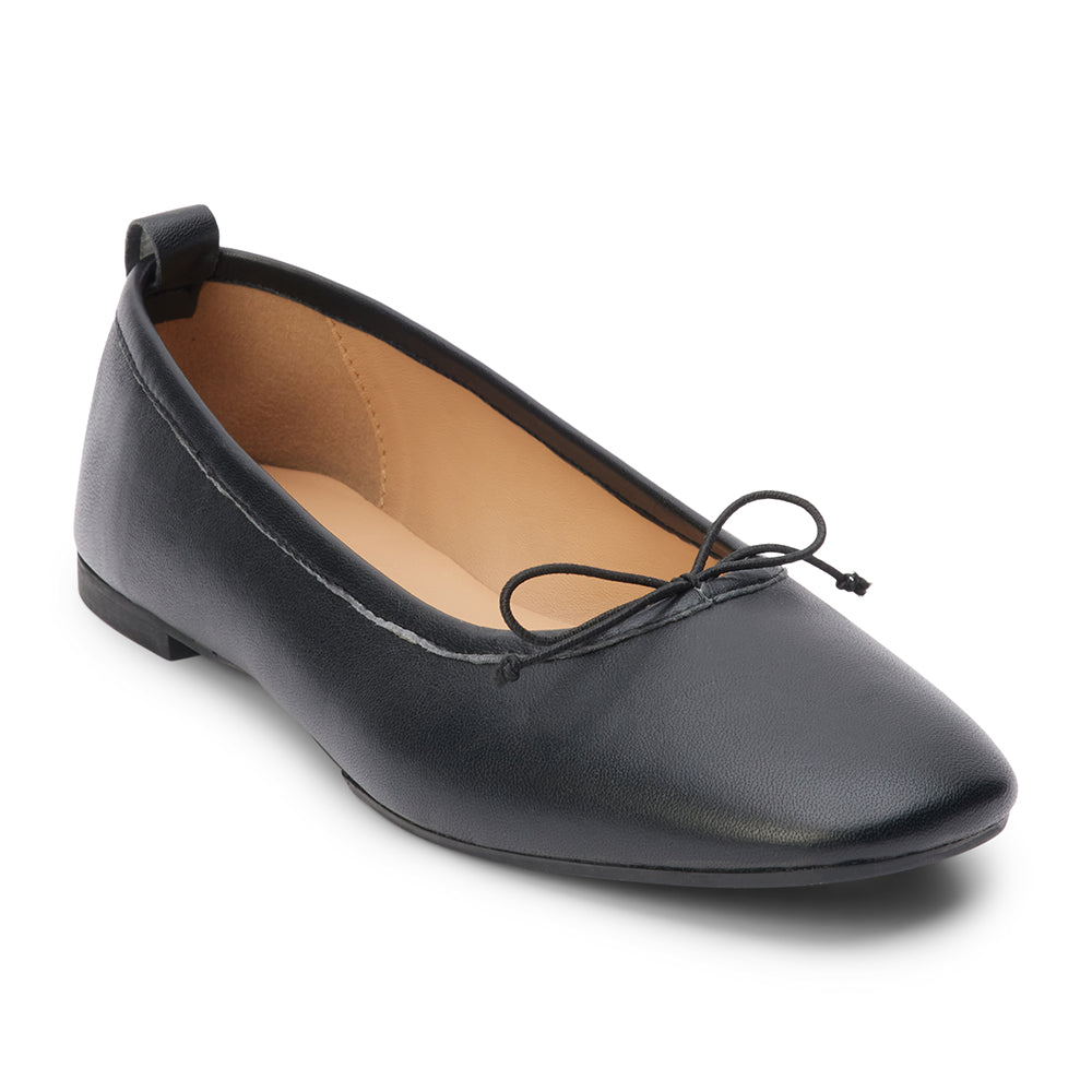 Nikki Ballet Flat in Black