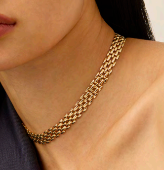 Francis Choker Necklace in Gold