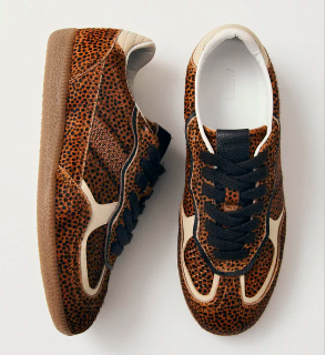 Tb.490 Rife Cheetah Soft Tan Leather Sneakers