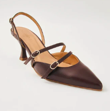 Joelle Onix Brown Leather Pumps