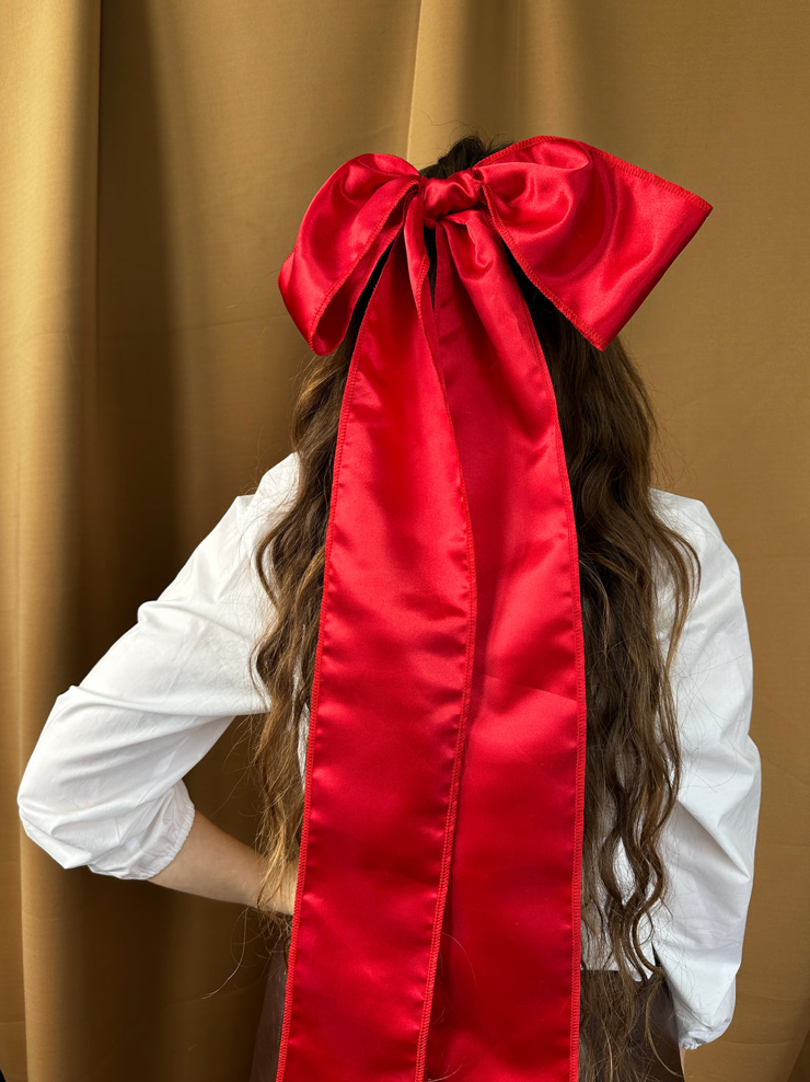 Giant Satin Ribbon in Red