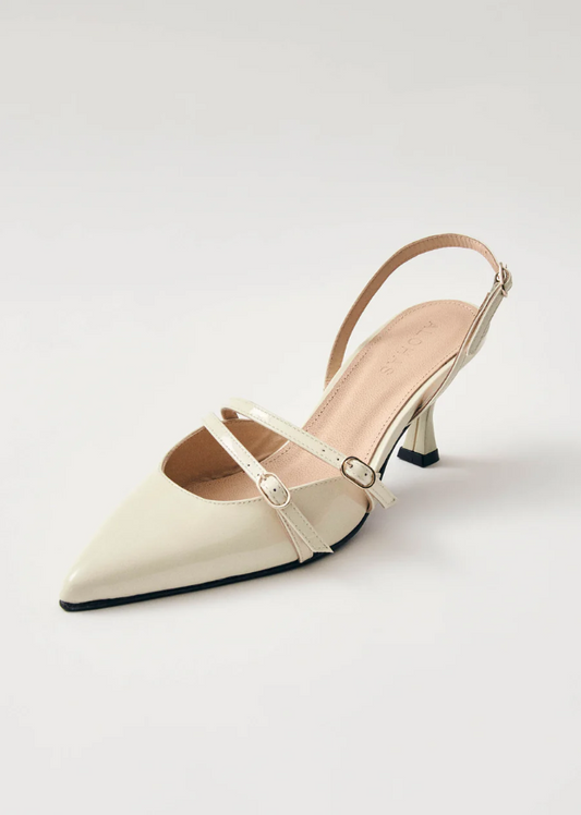 Joelle Onix Cream Leather Pumps