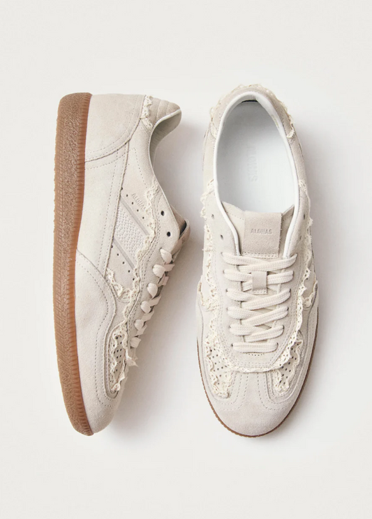 Tb.490 Crochet Cream Leather Sneakers