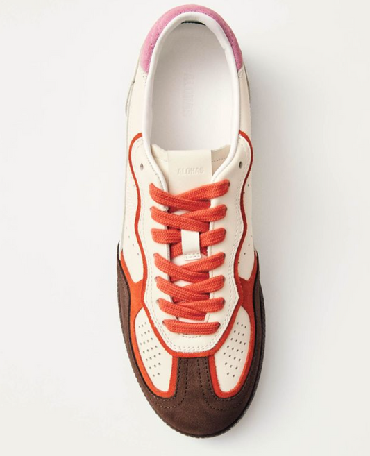 Tb.490 Bicolor Orange Pink Leather Sneakers