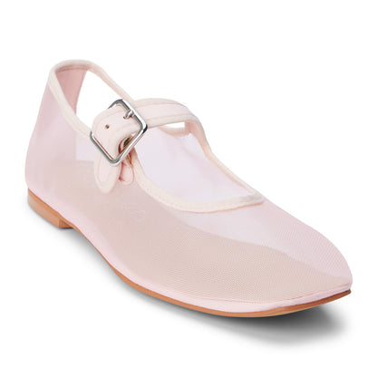 Tribeca Mesh Flat in Pink