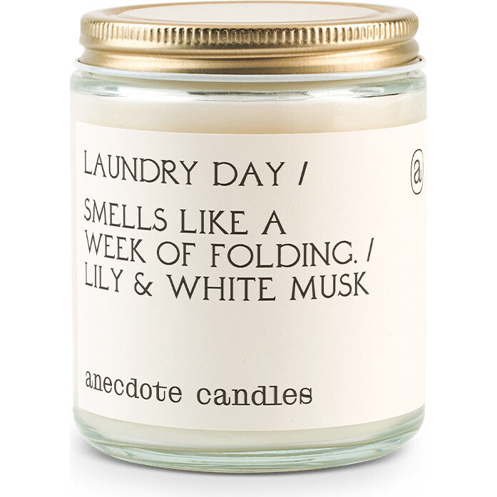 Laundry Day Glass Jar Candle