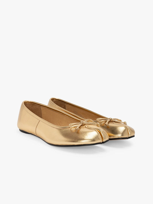 Mason Ballet Flat in Gold