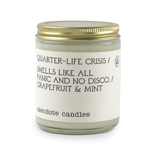 Quarter Life Crisis Glass Jar Candle