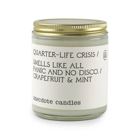 Quarter Life Crisis Glass Jar Candle