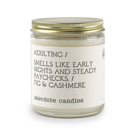 Adulting Glass Jar Candle