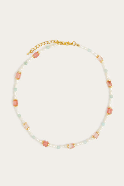 Ellie Necklace in Pink