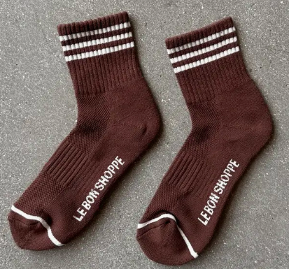 Girlfriend Socks in Mahogany