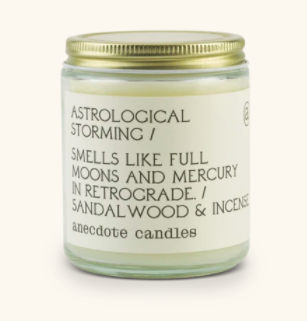 Astrological Storming Glass Jar Candle